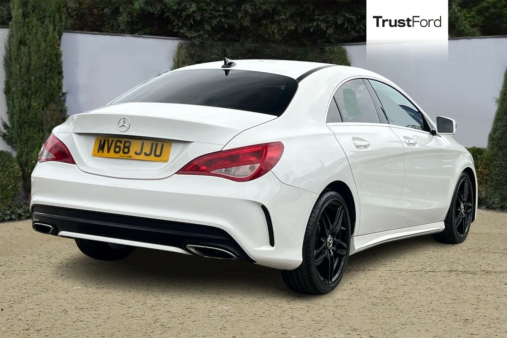 Mercedes-Benz CLA Class 1.6 Cla180 Amg Line Edition Coupe Navigation Rea MV68JJU White #4