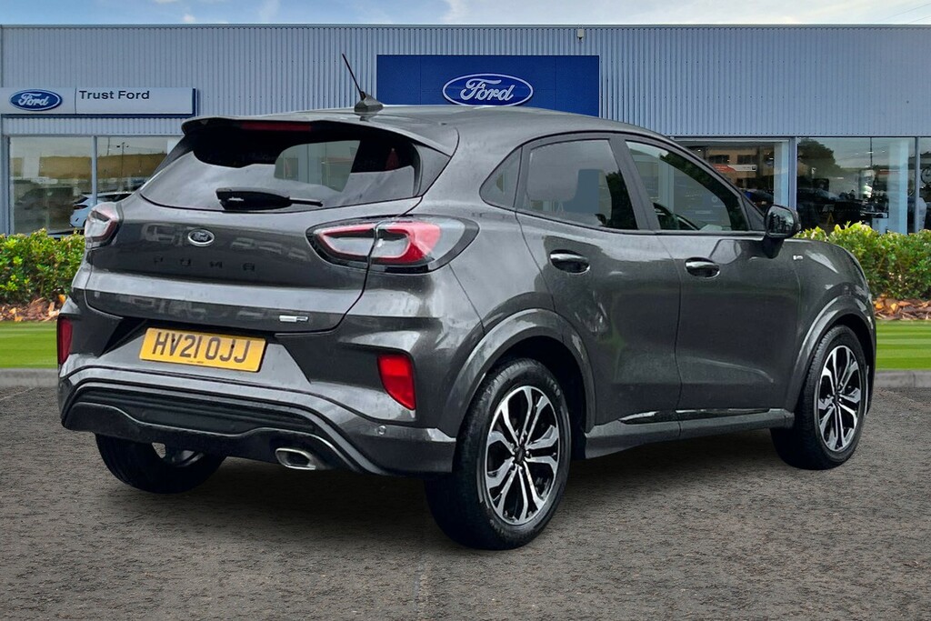 Ford Puma 1.0 Ecoboost Hybrid Mhev St-line HV21OJJ Grey #4