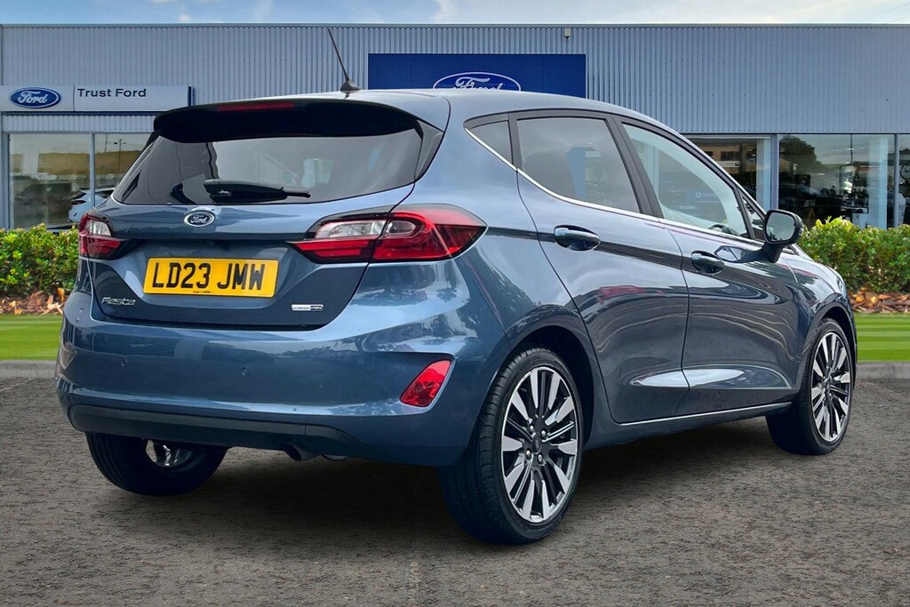 Ford Fiesta 1.0L Ecoboost 125Ps Hybrid Mhev Titanium X Man LD23JMW Blue #4