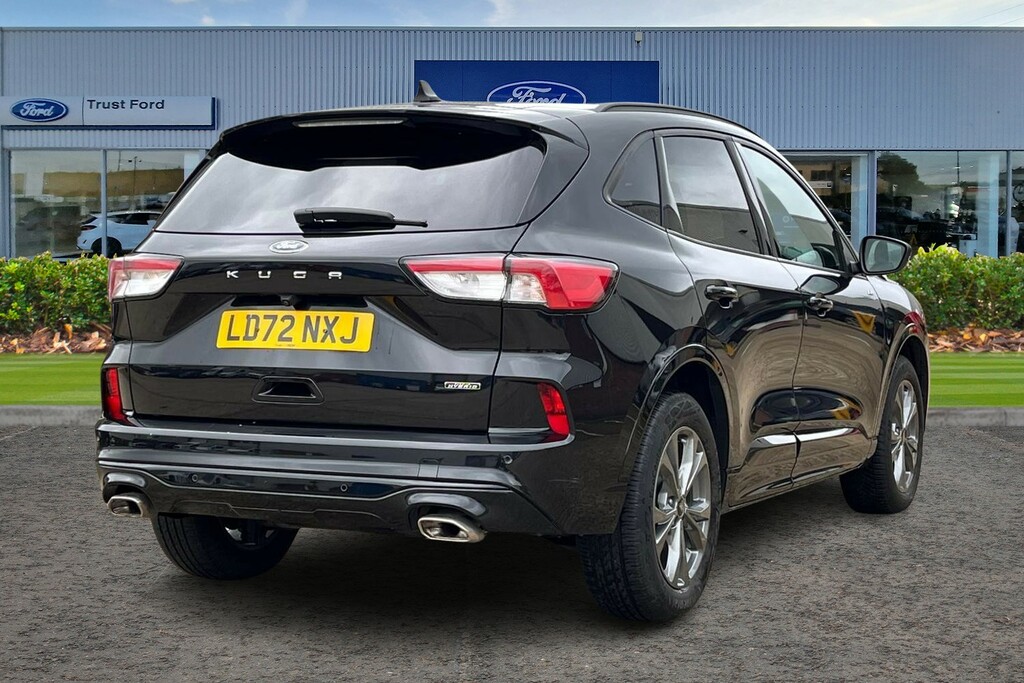 Ford Kuga 2.5 Ecoboost Duratec 14.4Kwh St-line Suv Petro LD72NXJ Black #4