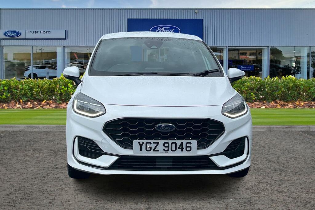 Ford Fiesta 1.0T Ecoboost St-line Hatchback - Rear Parking YGZ9046 White #6