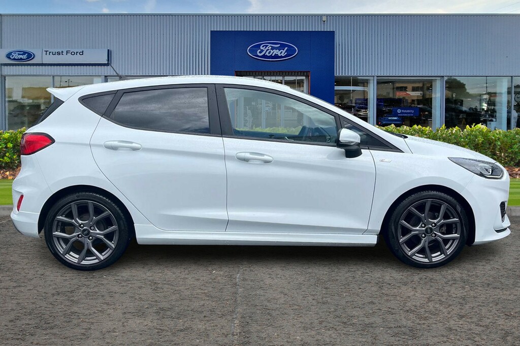 Ford Fiesta 1.0T Ecoboost St-line Hatchback - Rear Parking YGZ9046 White #3