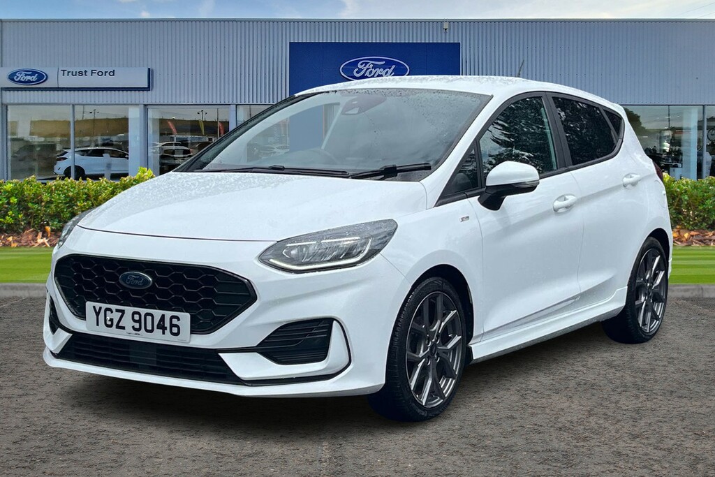 Ford Fiesta 1.0T Ecoboost St-line Hatchback - Rear Parking YGZ9046 White #5