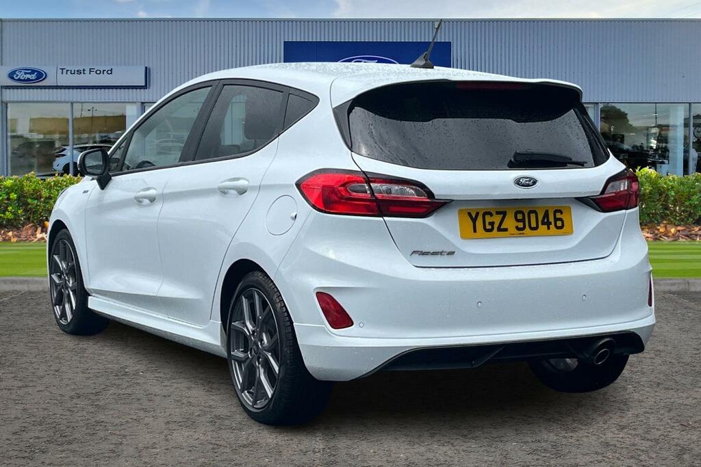 Ford Fiesta 1.0T Ecoboost St-line Hatchback - Rear Parking YGZ9046 White #2