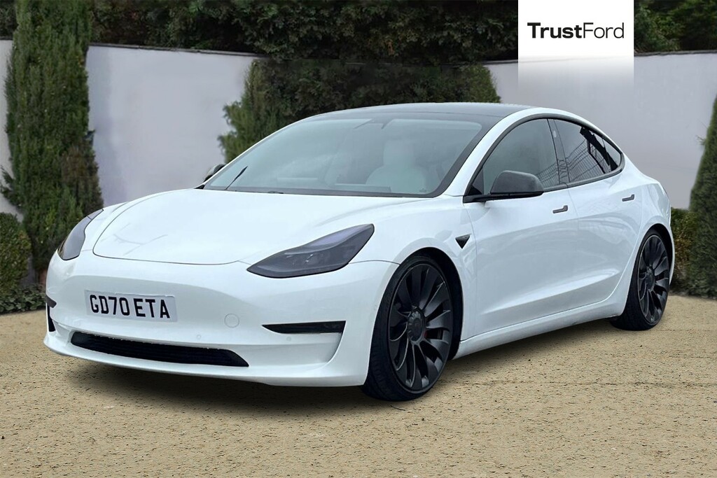 Tesla Model 3 Performance Awd Performance Upgrade White #5