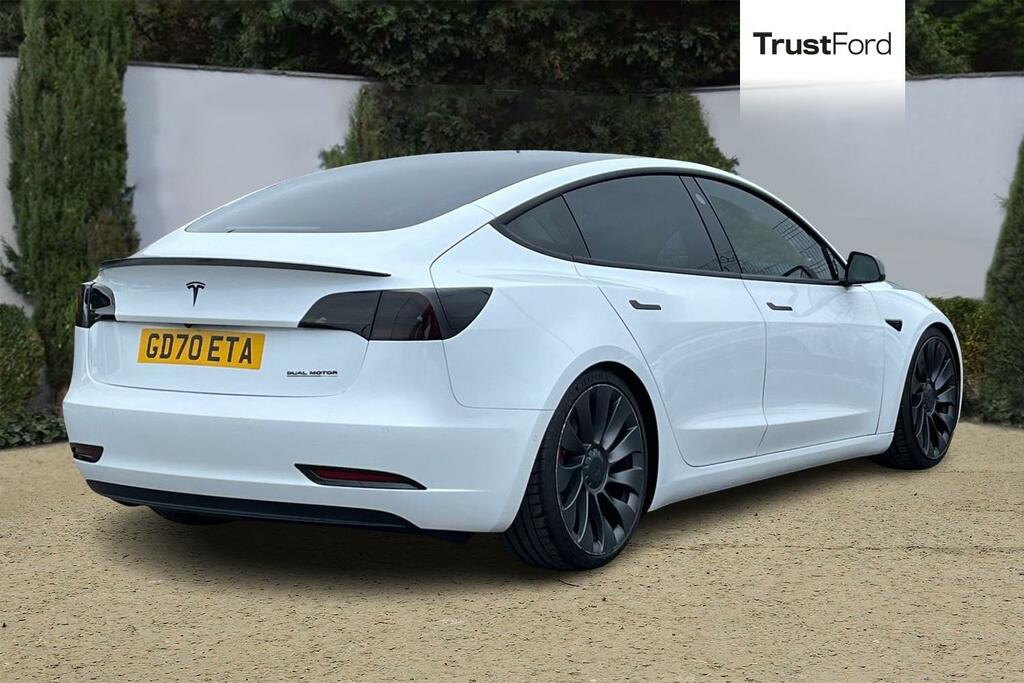 Tesla Model 3 Performance Awd Performance Upgrade White #4
