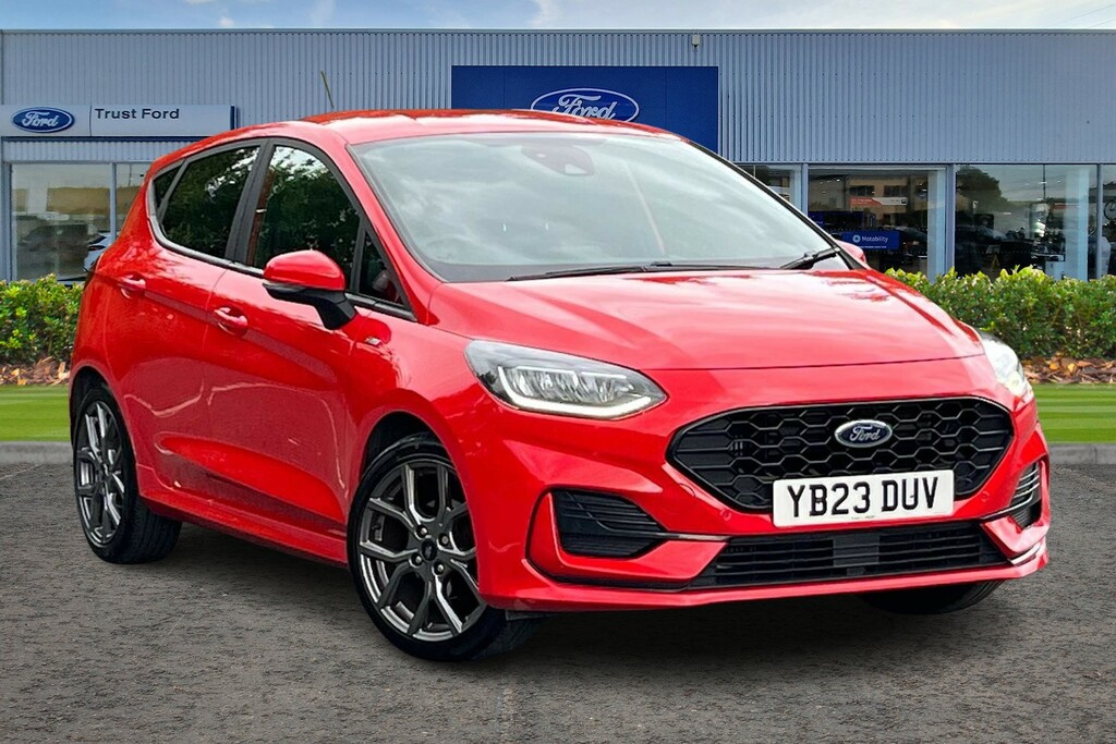 Ford Fiesta 1.0 Ecoboost St-line YB23DUV Red