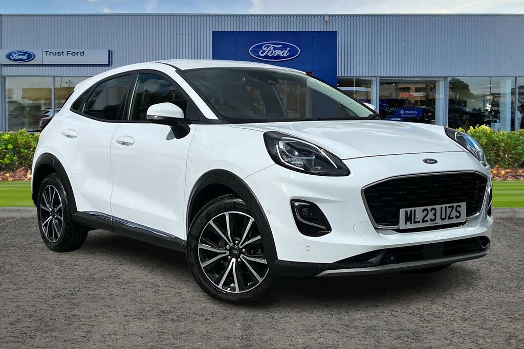 Ford Puma 1.0 Ecoboost Hybrid Mhev Titanium Dct Self Par ML23UZS White