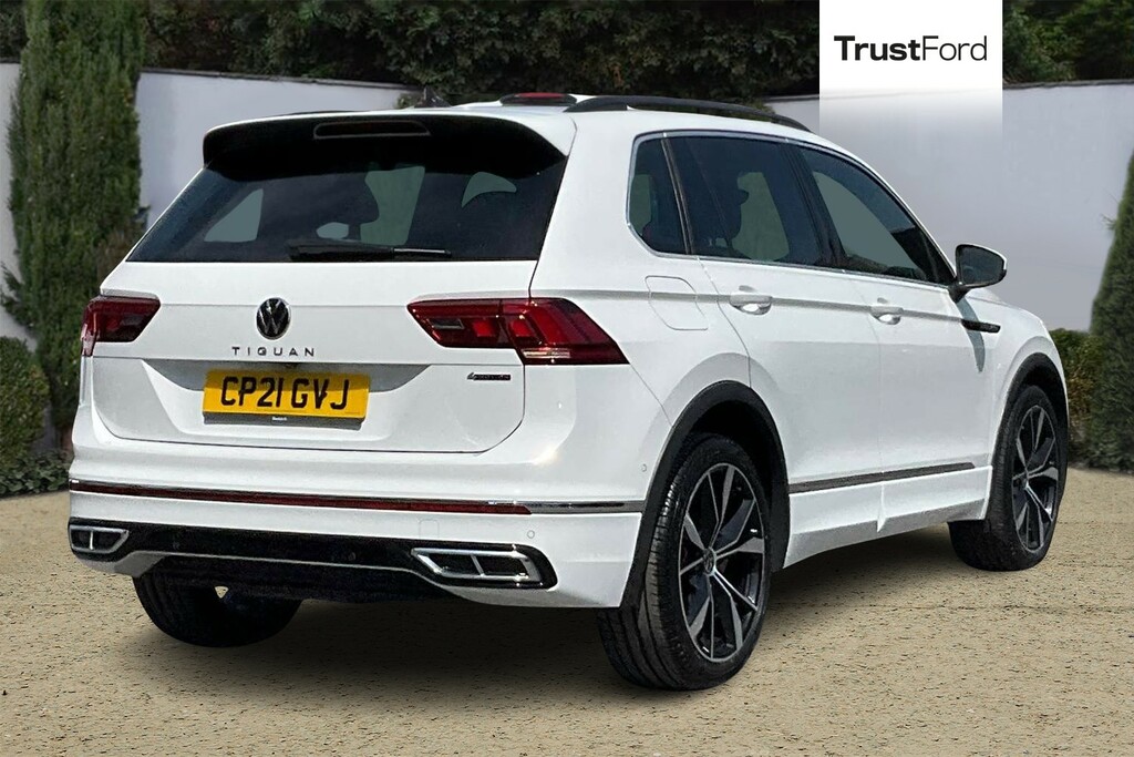 Volkswagen Tiguan 2.0 Tdi 4Motion R-line Dsgrear Camera - Heat CP21GVJ White #4