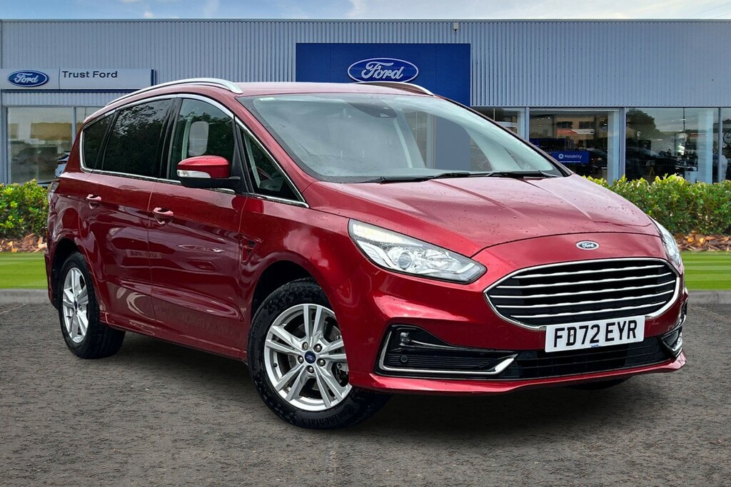 Ford S-Max 2.5 Fhev 190 Titanium Cvt 7 Seater Sync 3 With Red