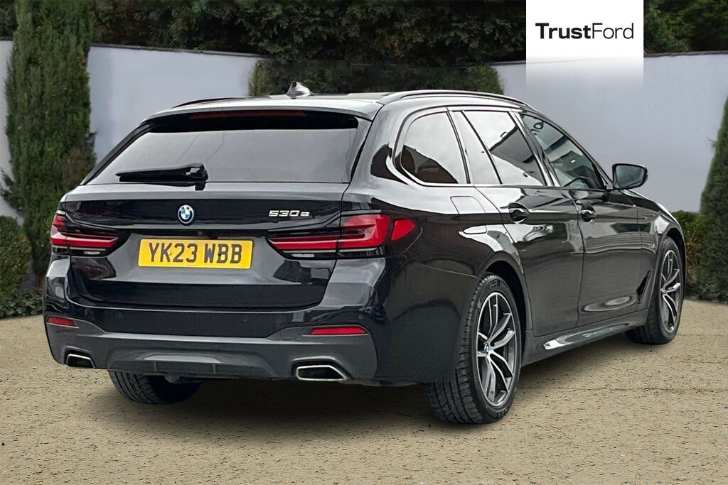 BMW 5 Series 530E M Sport Tech Packheated Seats - YK23WBB Black #4