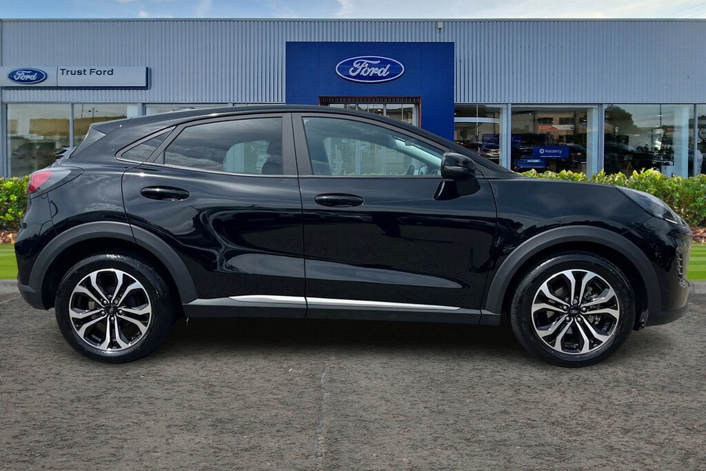 Ford Puma 1.0T Ecoboost Mhev Titanium Suv Hybrid WV25VLP Black #3