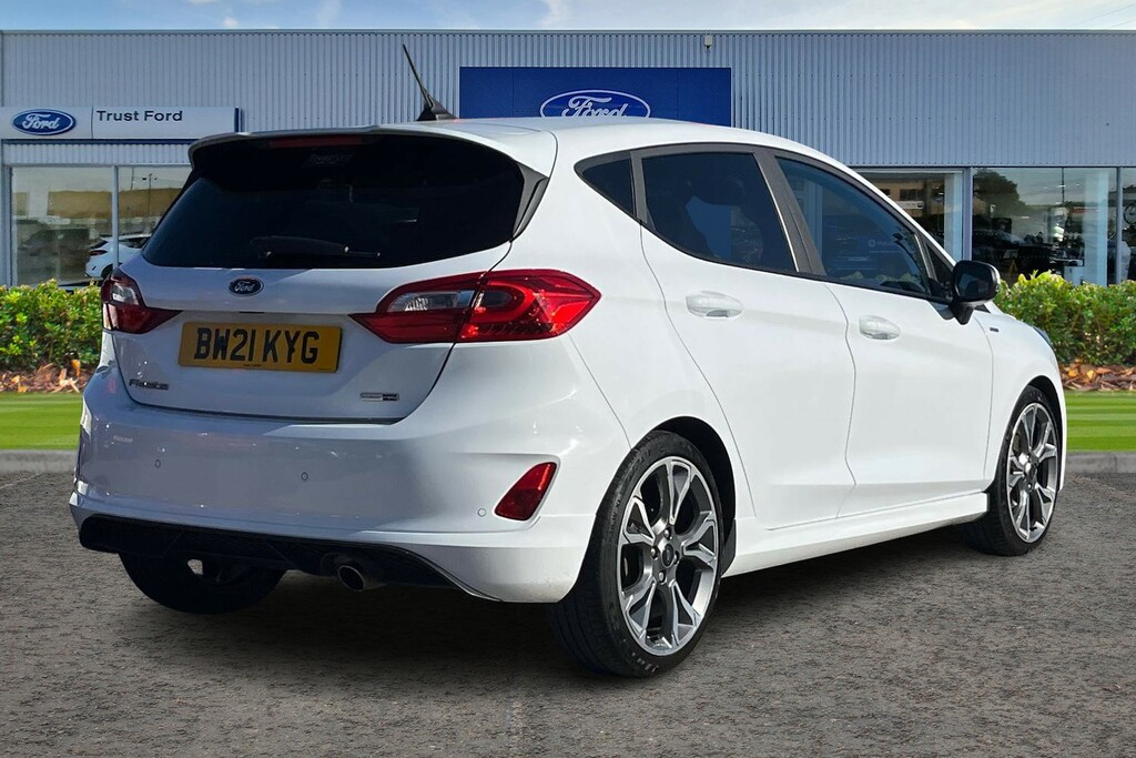 Ford Fiesta 1.0 Ecoboost Hybrid Mhev 125 St-line Edition White #4