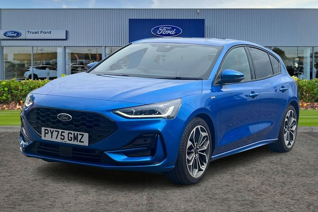 Ford Focus 1.0T Ecoboost Mhev St-line X Hatchback PY75GMZ Blue #5