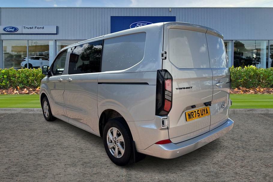 Ford Transit Custom 320 Limited L1 Swb Double Cab In Van Fwd 2.0 Ecobl WR75UYA Silver #2
