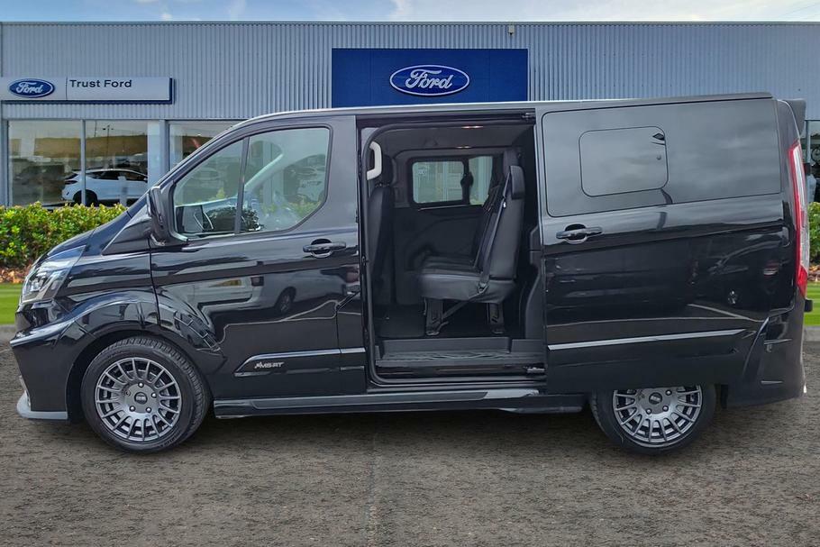 Ford Transit Custom 320 Msrt L1 Swb Double Cab In Van Fwd 2.0 Ecoblue WM72CVZ Black #4