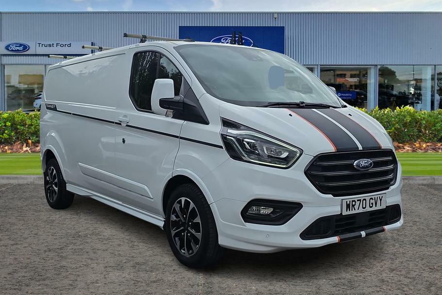 Ford Transit Custom 320 Sport L2 Lwb Fwd 2.0 Ecoblue 185Ps Low Roof White