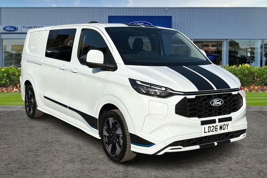 Ford Transit Custom 320 Sport L2 Lwb Double Cab In Van Fwd 2.5 Ph White