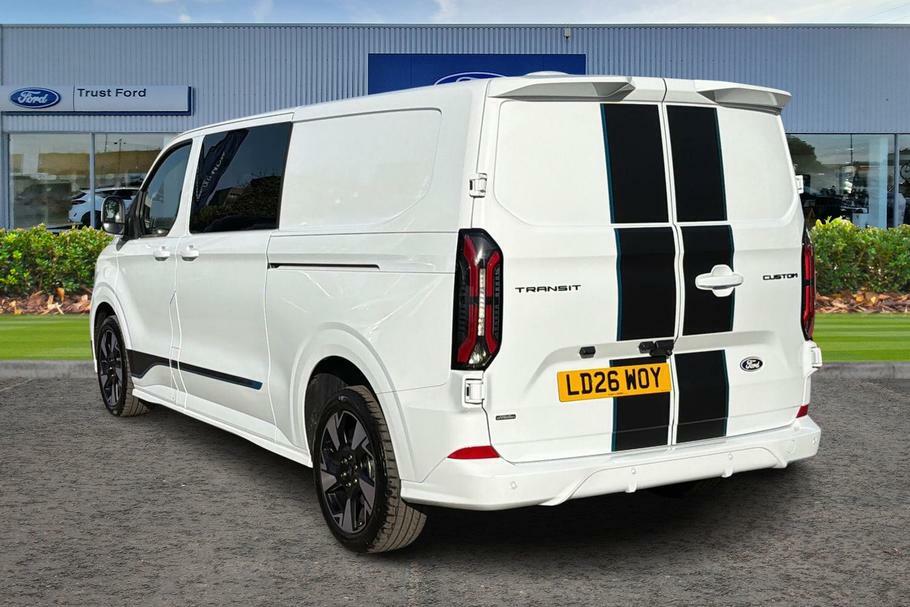 Ford Transit Custom 320 Sport L2 Lwb Double Cab In Van Fwd 2.5 Ph White #2