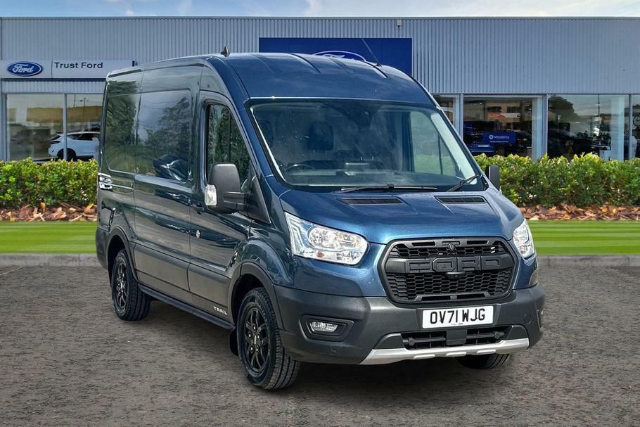 Ford Transit Custom 350 Trail L2 H2 Mwb Medium Roof Fwd 2.0 Ecoblue 17 Blue