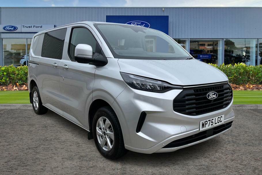 Ford Transit Custom 320 Limited L1 Swb Double Cab In Van Fwd 2.0 Ecobl Silver