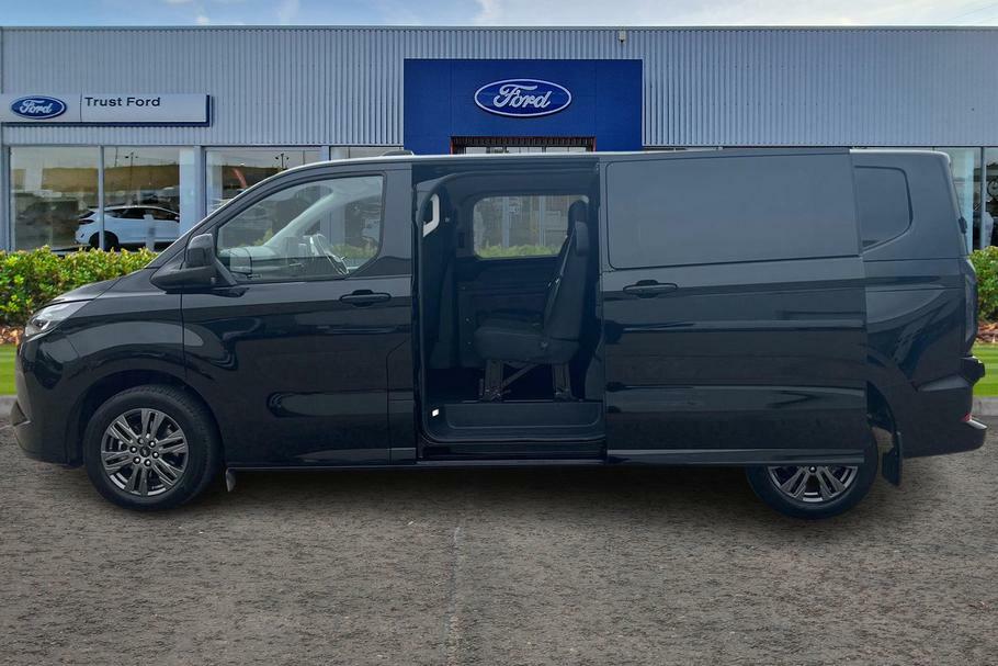 Ford Transit Custom 320 Limited L2 Lwb Double Cab In Van Fwd 2.5 MT75FFH Black #5