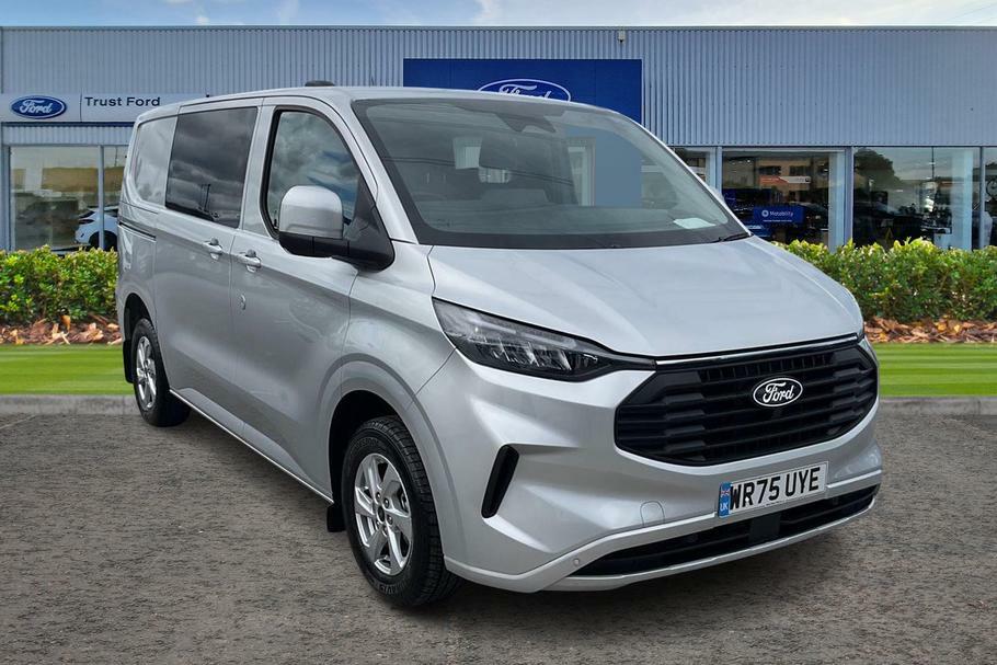 Ford Transit Custom 320 Limited L1 Swb Double Cab In Van Fwd 2.0 Ecobl Silver