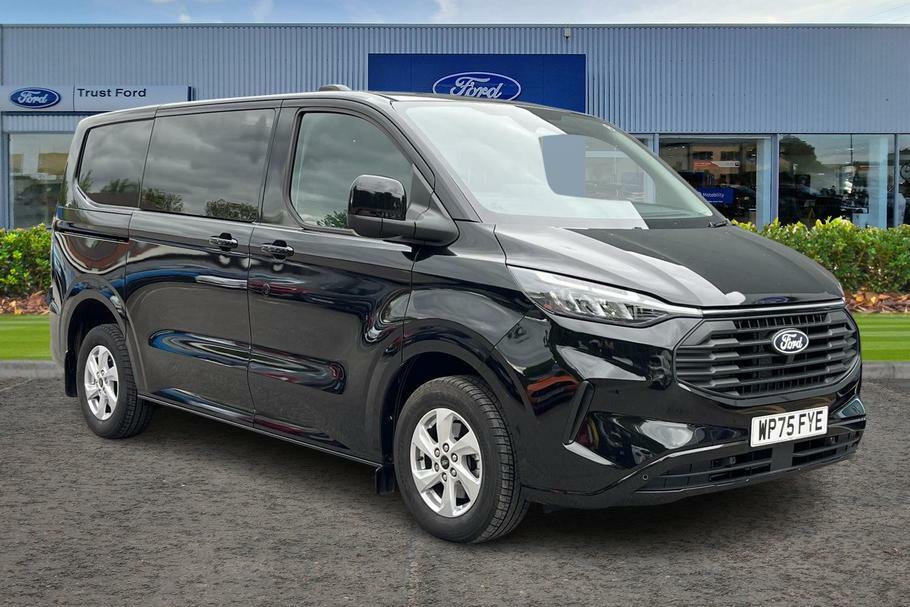 Ford Transit Custom 320 Limited L1 Swb Double Cab In Van Fwd 2.0 Ecobl WP75FYE Black