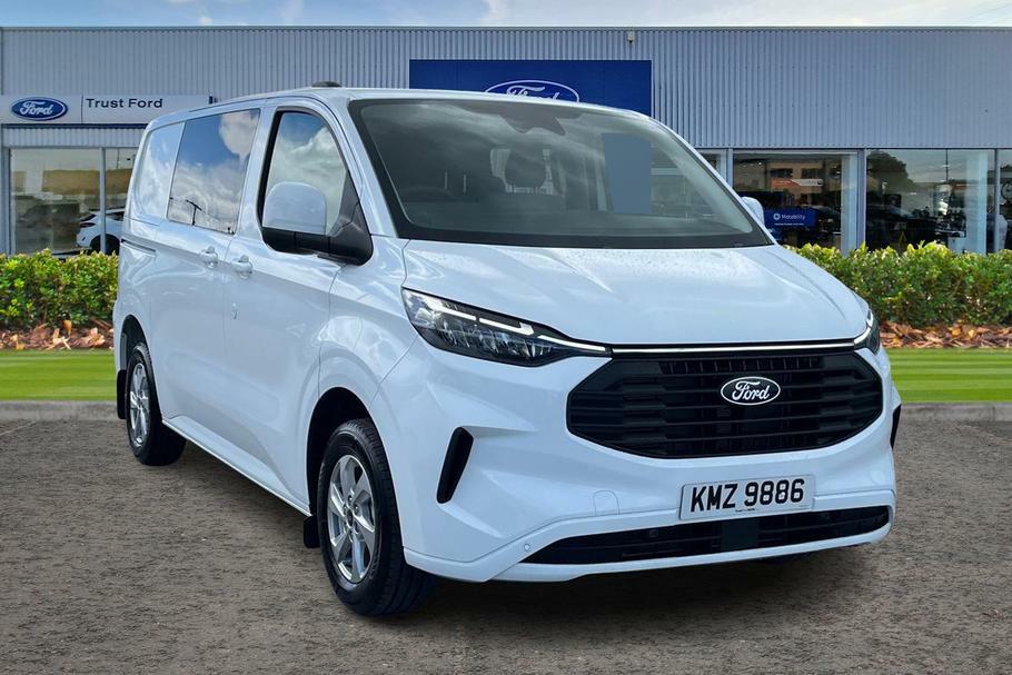 Ford Transit Custom 320 Limited L1 Swb Double Cab In Van Fwd 2.0 Ecobl White