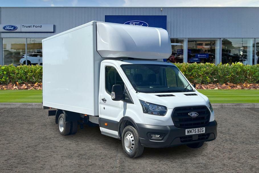 Ford Transit Custom 350 Leader L4 Elwb Luton Rwd 2.0 Ecoblue 165Ps Hde WM75BZG White