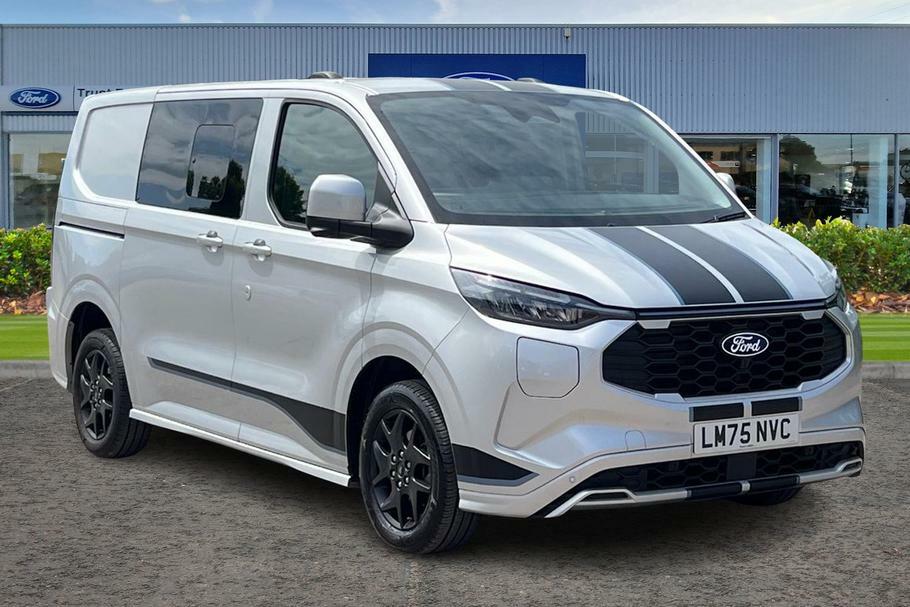 Ford Transit Custom 320 Sport L1 Swb Double Cab In Van Fwd 2.5 Ph Silver