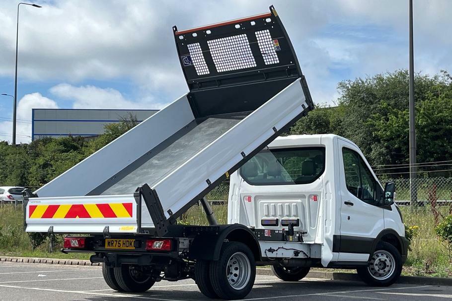 Ford Transit Custom 350 Leader L2 Mwb Single Cab Tipper Rwd 2.0 Ecoblu WR75HDK White #6
