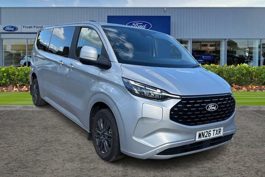 Ford Tourneo Custom 340 Titanium L2 Lwb 9 Seat Minibus Fwd 2.5 Ph Silver