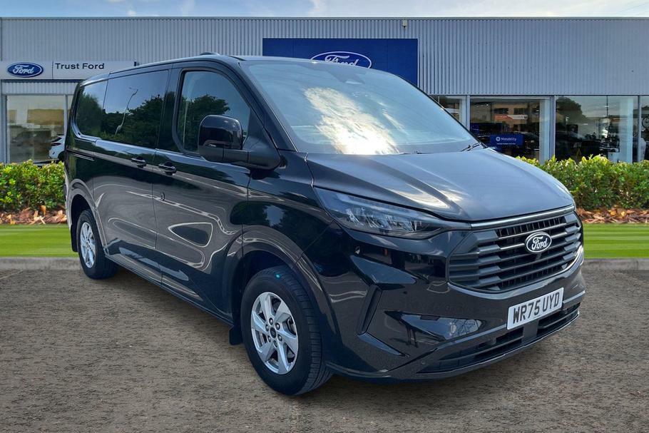 Ford Transit Custom 320 Limited L1 Swb Fwd Double Cab In Van 2.0 Ecobl Black