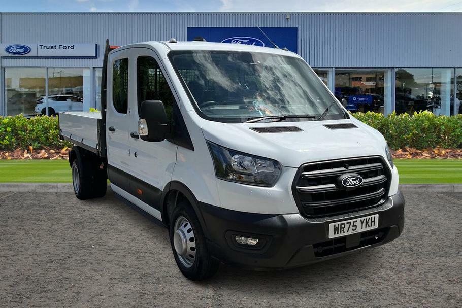 Ford Transit Custom 350 Leader L2 Mwb Double Cab Tipper Rwd 2.0 Ecoblu White