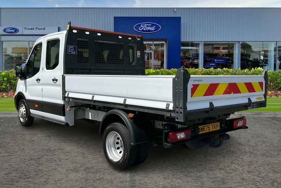 Ford Transit Custom 350 Leader L2 Mwb Double Cab Tipper Rwd 2.0 Ecoblu White #2