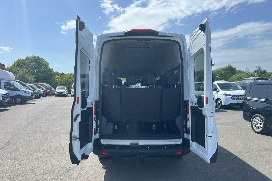 Ford Transit Custom 410 Trend L3 H3 Lwb High Roof 14 Seat Minibus Rwd White #6