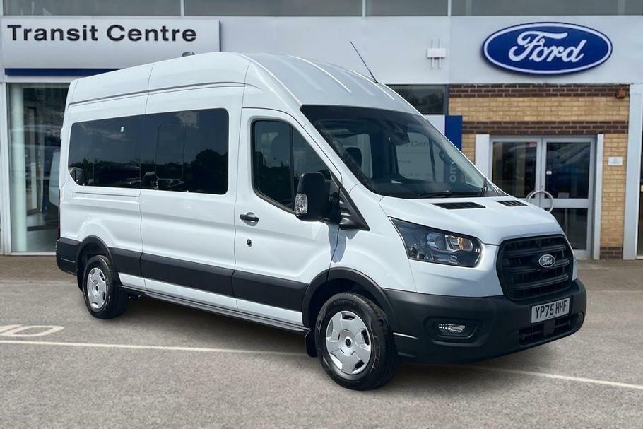 Ford Transit Custom 410 Trend L3 H3 Lwb High Roof 14 Seat Minibus Rwd White