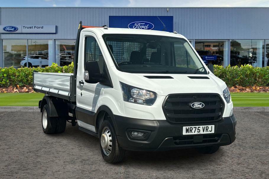 Ford Transit Custom 350 Leader L2 Mwb Single Cab Tipper Rwd 2.0 Ecoblu White