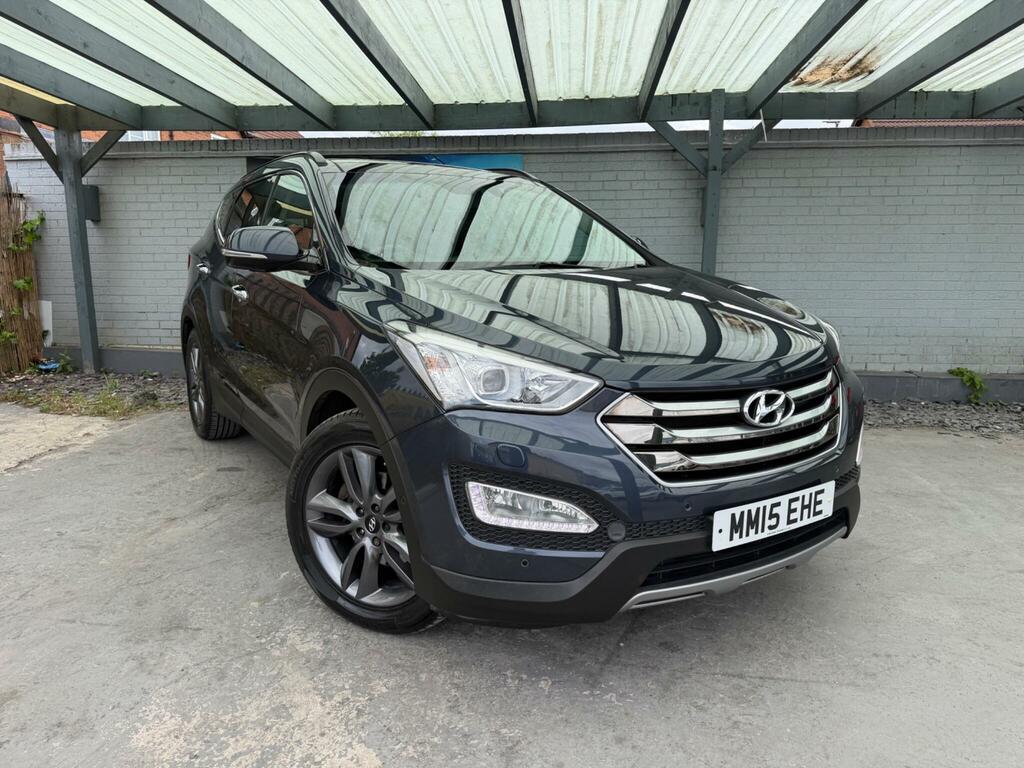 Hyundai Santa Fe Premium Se Blue #4