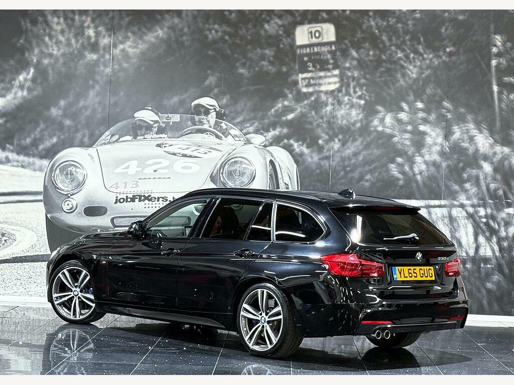BMW 3 Series 3.0 330D M Sport Touring Euro 6 S S YL65GUG Black #3