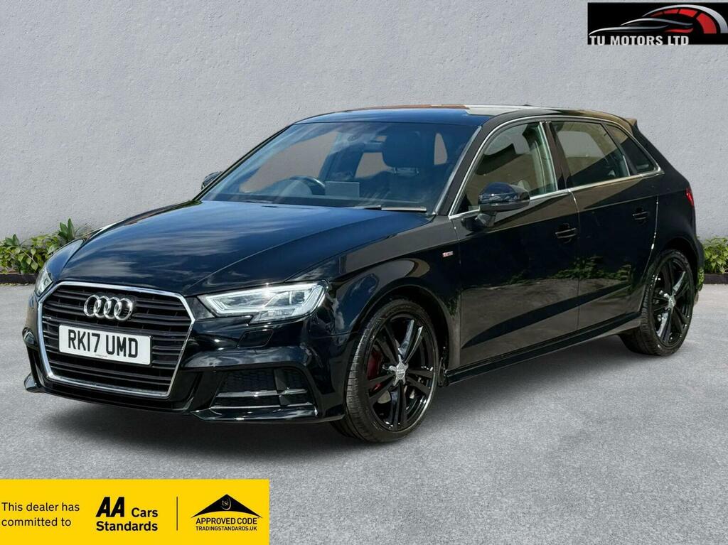 Audi A3 1.6 Tdi S Line Sportback Euro 6 Ss Black #3