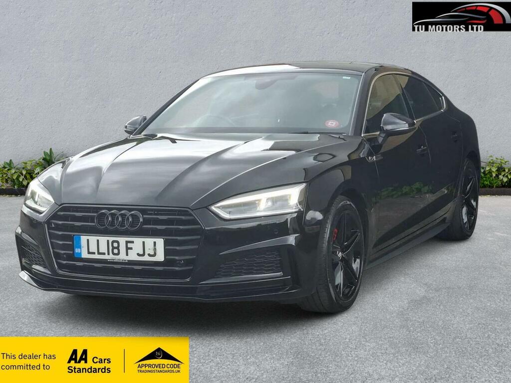 Audi A5 Hatchback 1.4 Tfsi S Line Sportback S Tronic Euro LL18FJJ Black #3