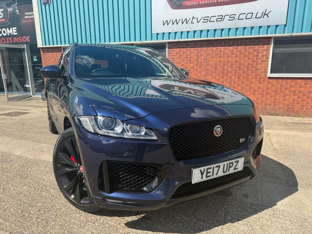 Jaguar F-Pace Suv 3.0 D300 V6 S Awd Euro 6 Ss 2017 YE17UPZ Blue #3