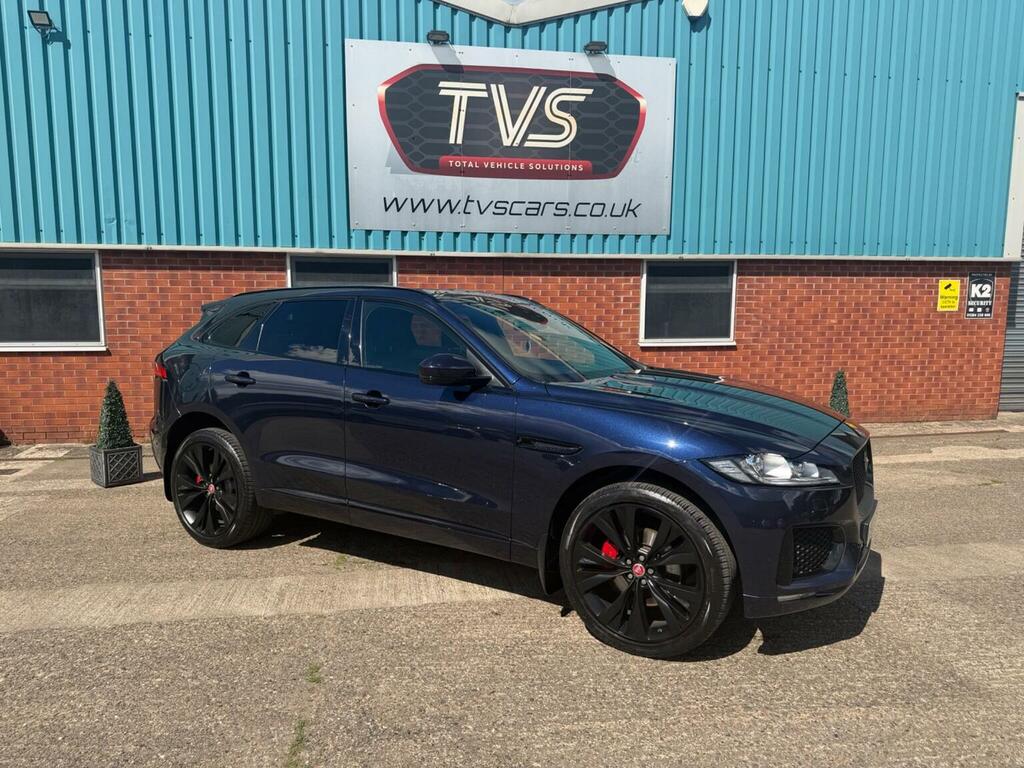 Jaguar F-Pace Suv 3.0 D300 V6 S Awd Euro 6 Ss 2017 YE17UPZ Blue #4