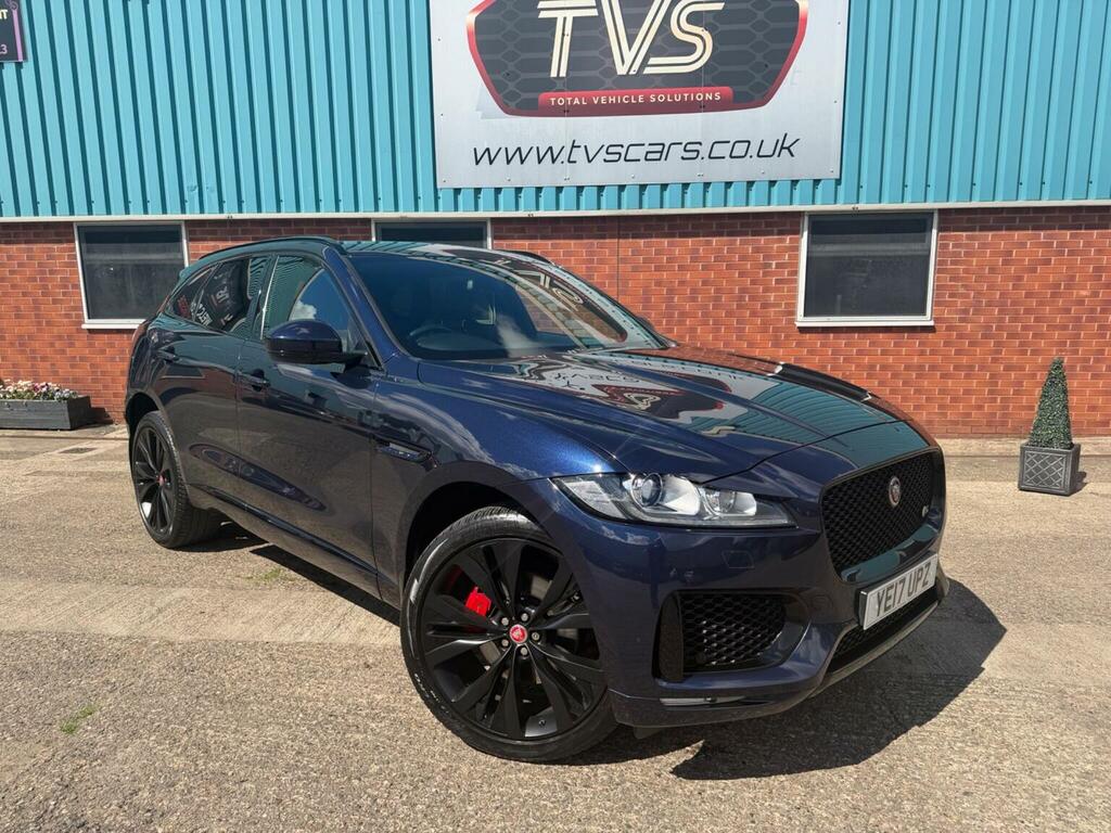 Jaguar F-Pace Suv 3.0 D300 V6 S Awd Euro 6 Ss 2017 YE17UPZ Blue #2