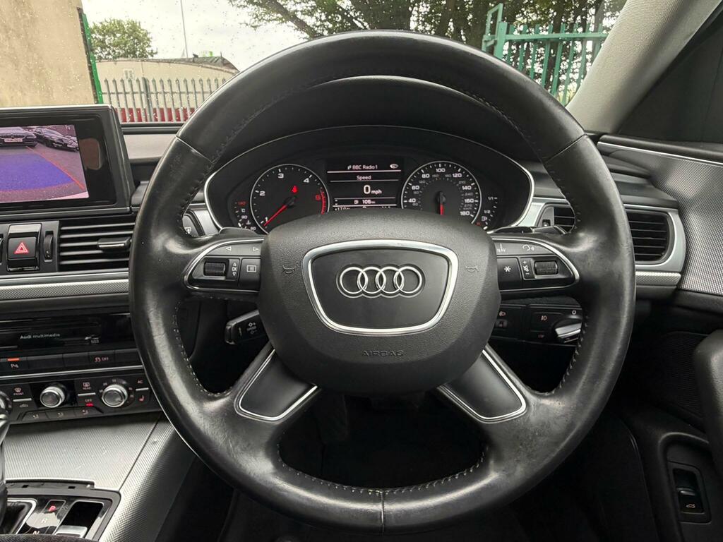 Audi A6 Saloon Black Edition White #10