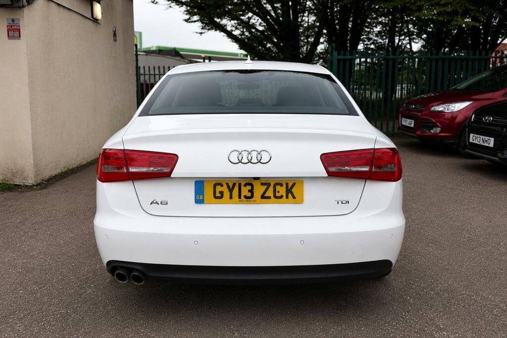 Audi A6 Saloon Black Edition White #7