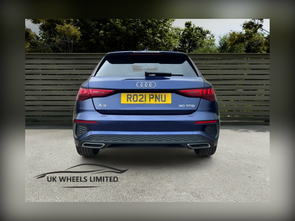 Audi A3 1.0 Tfsi 30 S Line Sportback S Tronic Euro 6 Ss RO21PNU Blue #3
