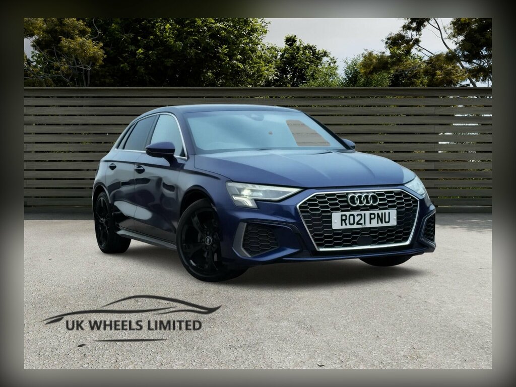 Audi A3 1.0 Tfsi 30 S Line Sportback S Tronic Euro 6 Ss Blue